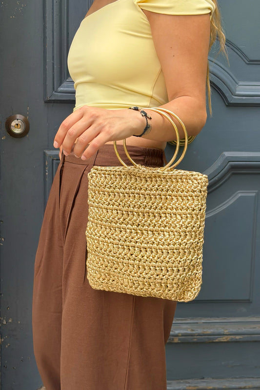 Cartera Argolla Dorada